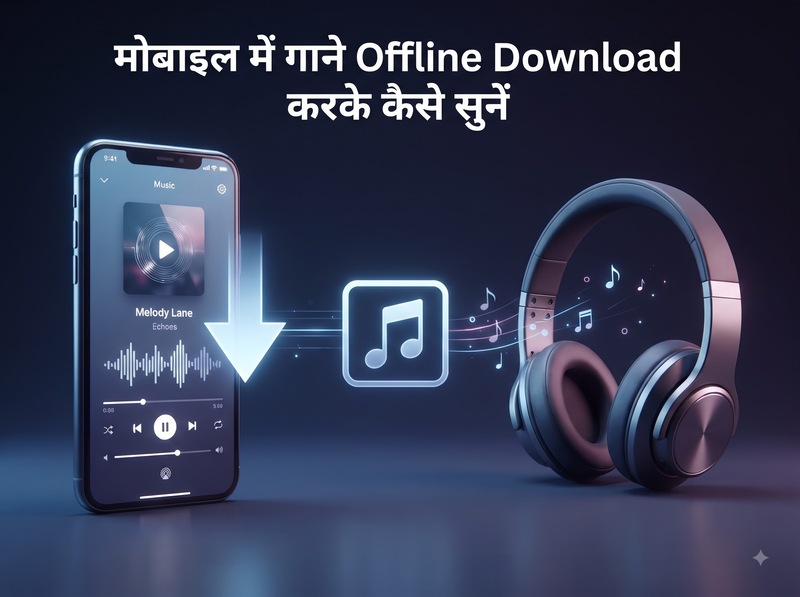 मोबाइल में गाने Offline Download करके कैसे सुनें